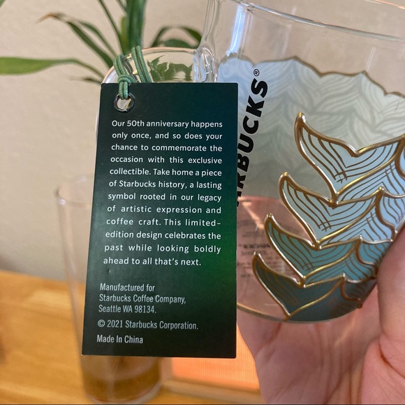 50yrs of Starbucks Limited Edition NWT Glass Mug - Picture 4 of 6